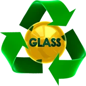 Glass recycling icon
